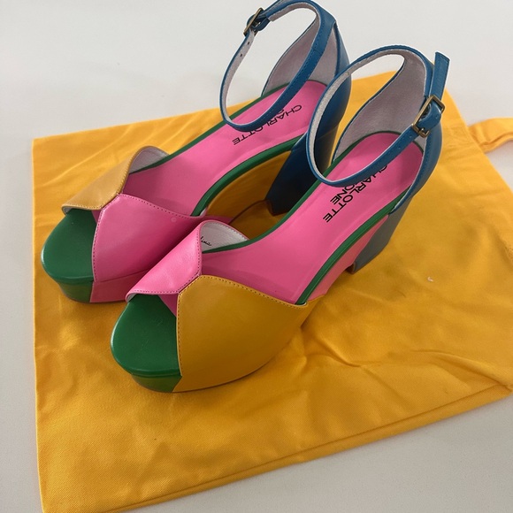 Charlotte Stone Shoes - Charlotte Stone Multicolor Strappy Heels